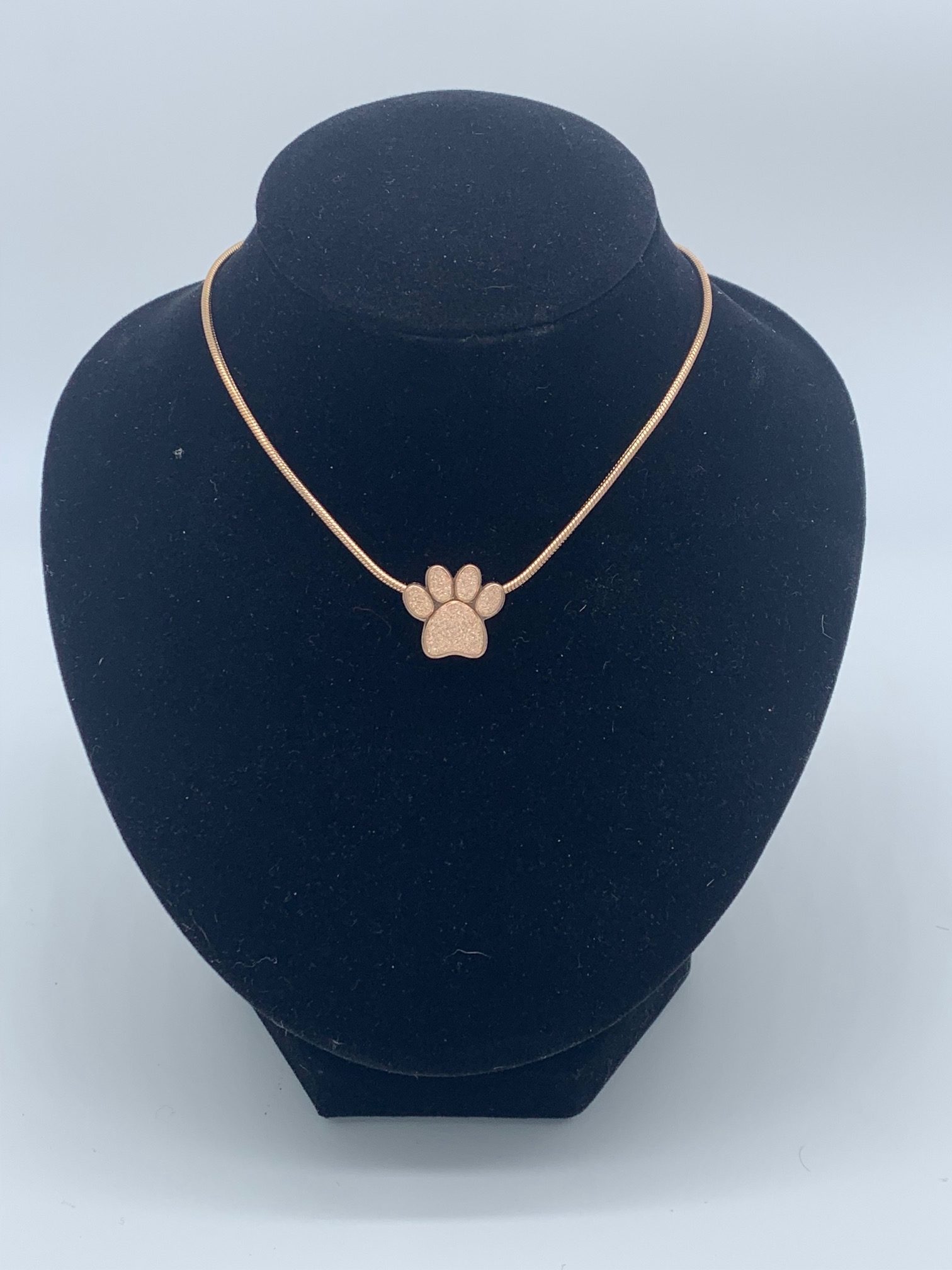 Amazon.com: Personalized Paw Print Charm Necklace, Pet Memorial Necklace,  Dog or Cat Memorial Jewelry[16mm] : Handmade Products