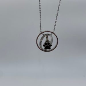 Double Ring Pet Cremation Necklace
