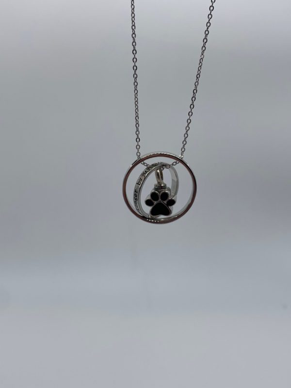 Double Ring Pet Cremation Necklace
